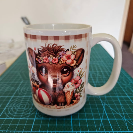 Fueled by Caffeine & Chaos Funny 15 oz Mugs