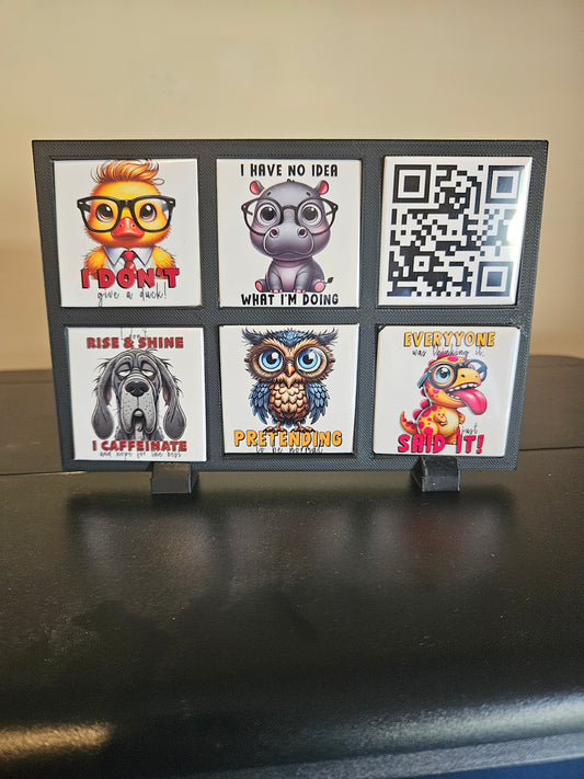 Magnetic 6 x 50x50mm Photo Frame STL File