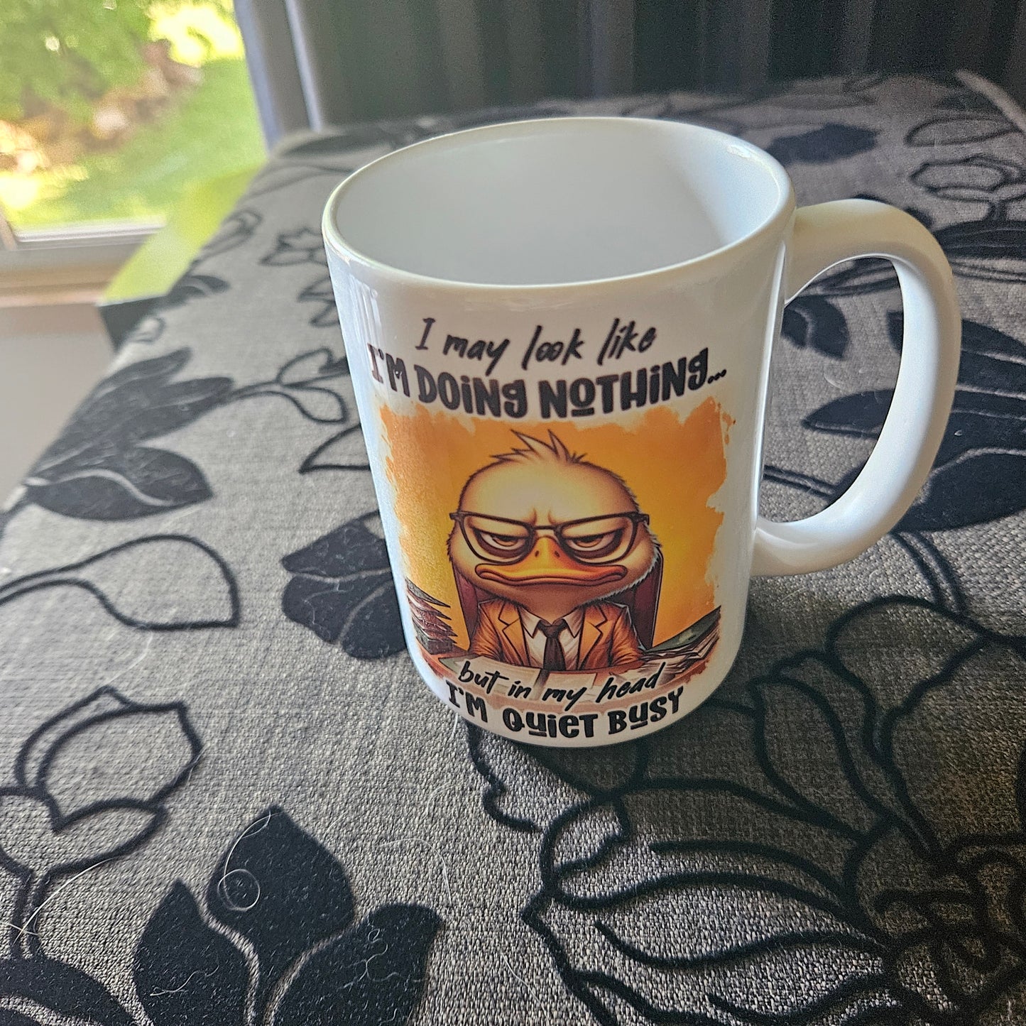 Fueled by Caffeine & Chaos Funny 15 oz Mugs